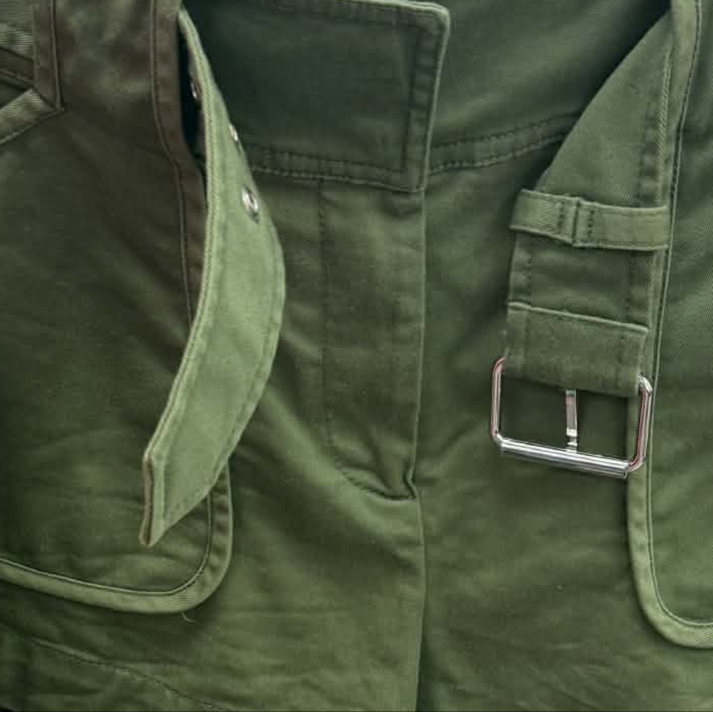 10 Crosby Derek Lam Green Women Shorts